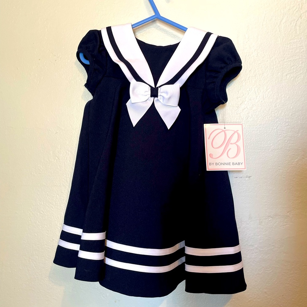 Bonnie Jean Sailor Dress Blue Navy